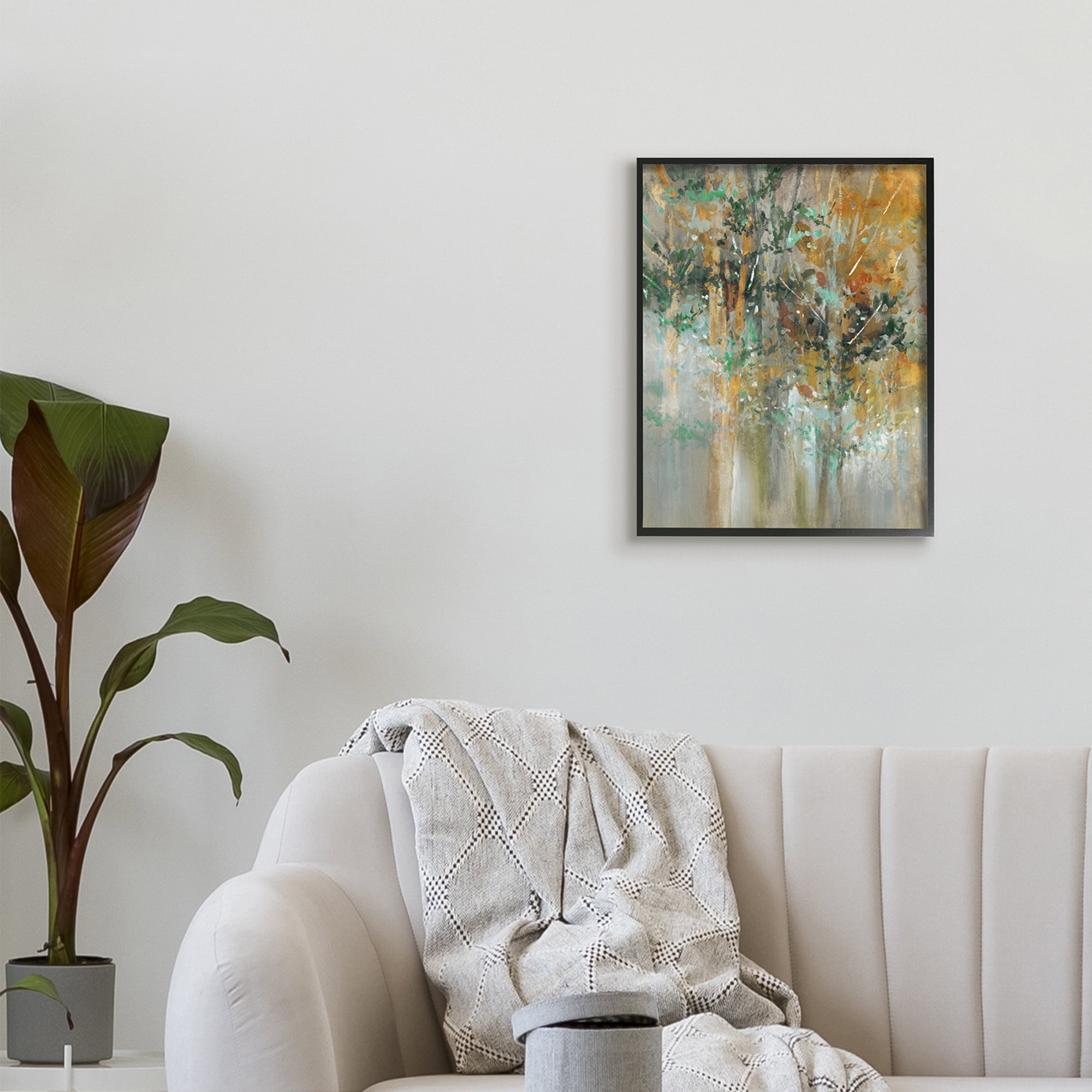 Magical Woods Landscape Surreal Trees Leaves 16 in x 20 in Framed Painting Art Prints, by Stupell Home Décor