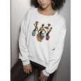 thumbnail image 3 of African Women Celebrating Sketch Sweatshirt Women -Image by Shutterstock, Female 3X-Large, 3 of 4