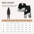thumbnail image 4 of Haiem Black White Fluid Sculpture Pattern Women’s Long-sleeve Sleepwear,Sleepwear Set,2-piece Loungewear Set,Soft PJs Comfy Nightwear with Pockets-XX-Large, 4 of 7