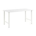 thumbnail image 1 of Pemberly Row 60W x 30D Computer Desk with Metal Legs in White - Engineered Wood, 1 of 9