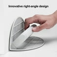 thumbnail image 2 of Semi-Circular Angle Sanding Sandpaper Tool with Ergonomic Handle Multifunctional Drywall Corner Sander Polishing Grinding Tool with 10 Sandpapers, 2 of 8