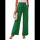 thumbnail image 3 of Pantalones de Salón Anchos para Mujer, Color Verde, Talla M, 3 of 8