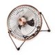 thumbnail image 4 of Ventilador de escritorio USB de 5,7 pulgadas, rotación de 360 ​​° pequeño y silencioso, potente flujo de aire portátil fuerte, Mini ventilador de refrigeración Personal de metal, 4 of 5