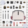thumbnail image 2 of Bolsa de maquillaje Duleylv Minimaleta rígida de viaje negra, 2 of 6