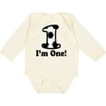 thumbnail image 3 of Inktastic First Birthday Soccer 1 Year Old Boy Boys or Girls Long Sleeve Baby Bodysuit, 3 of 5