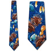 Sea life (Aqua) Necktie Mens Tie