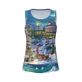 thumbnail image 5 of Goofa Christmas Tree Printed Womens Workout Tops for Women Sleeveless Yoga Shirts Athletic Running Tank Tops Sleeveless Gym Clothes Workout Apparel-X-Large, 5 of 9