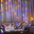 thumbnail image 3 of Epidgadget Window Curtain String Lights, 300 LED USB Powered Copper Wire String Light with Remote Control for Wedding Party Home Garden Bedroom Christmas Wall Decorations (Multi Color), 3 of 6