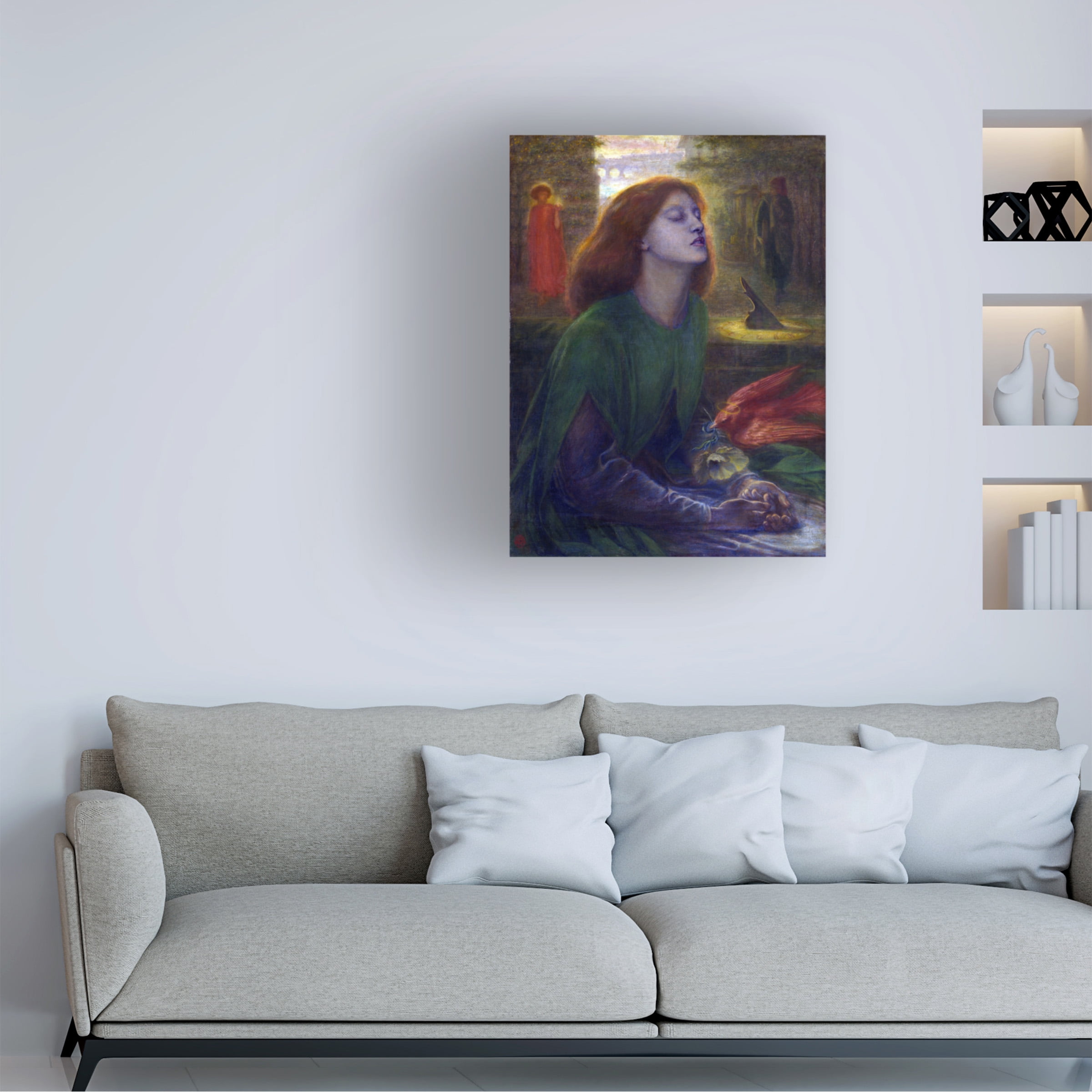 Rossetti 'Beatrix' Canvas Art