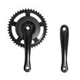 thumbnail image 3 of Bicycle Crank Set Single Speed 44T Crankset Aluminum Alloy 170mm Crank Cycling Accessories, 3 of 5