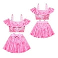 thumbnail image 2 of Girls Two-Piece Pink Swimsuit Good Witch Glinda Costume Swimwear, Size 9-10Y, 2 of 7
