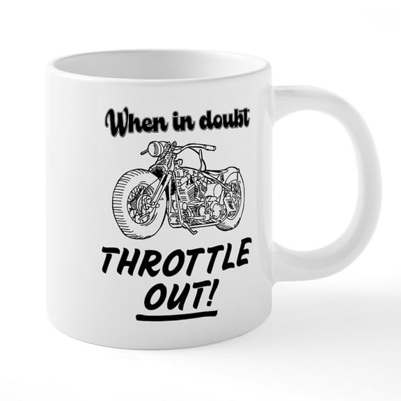 CafePress - Throttle It Out Mugs - 20 Oz White Ceramic Mega Mug