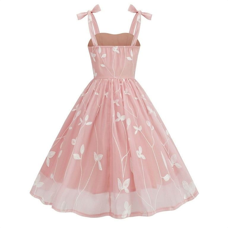 Qolati Women's Tie Strap Tulle Prom Dresses Sweethearts Neck Flower Embroidery Cocktail Dress Short Formal Party Mini Homecoming Dresses, Size: Small