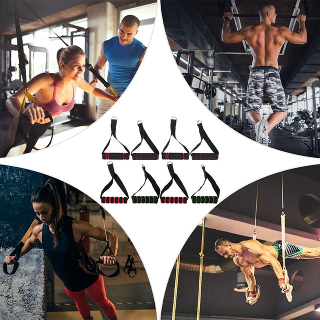 WEUVEB 8Ud Exercise Handle Grip Resistente Para Rutinas De Estiramiento Y Máquinas Fitness
