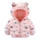 thumbnail image 1 of Gibobby Chamarra acolchada para niñasNiños Bebé Unisex Patchwork Primavera Invierno Lindo Abrigo Con Capucha Chaqueta Acolchada Outwear Ropa(Rosa, 2-3 Años), 1 of 2