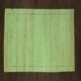 thumbnail image 1 of Ahgly Company Machine Washable Indoor Square Abstract Turquoise Blue Contemporary Area Rugs, 4' Square, 1 of 4