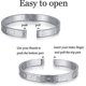 thumbnail image 3 of 3 pulseras de acero inoxidable para hombre, brazalete con números romanos dorados, pulsera con cable trenzado, brazalete ajustable, pulsera de joyería de lujo para hombre, 3 of 4