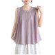 thumbnail image 2 of Xuyuer Women Sleeveless Sweater Tank Round Neck Casual Geometric Knit Sweater Top Women's Floral Print Tunic Tank Tops Blouse Shirts Loose Fit Graphic Tees Summer Vintage Tank Tops 2026, 2 of 8