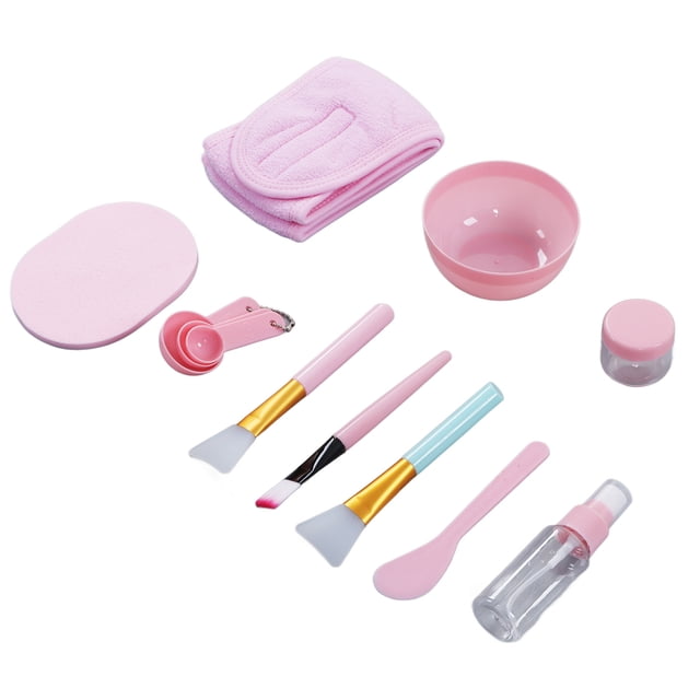 Facial Mask Mixing Bowl Set, Mask Bowl Brushes Set DIY Multifunctional 12pcs Smooth Surface for Beauty Salon