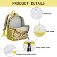 thumbnail image 4 of Construction Vehicles Pattern Backpack Backpack for School,Schoolbag with Adjustable Shoulder Straps & Padded Back,13.8"x11.4"x6", 4 of 6