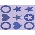 thumbnail image 1 of Ahgly Company Machine Washable Indoor Rectangle Transitional Mauve Purple Area Rugs, 8' x 10', 1 of 7