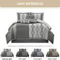thumbnail image 3 of Kath 7 Piece Comforter Set, California King, Grey, 3 of 4