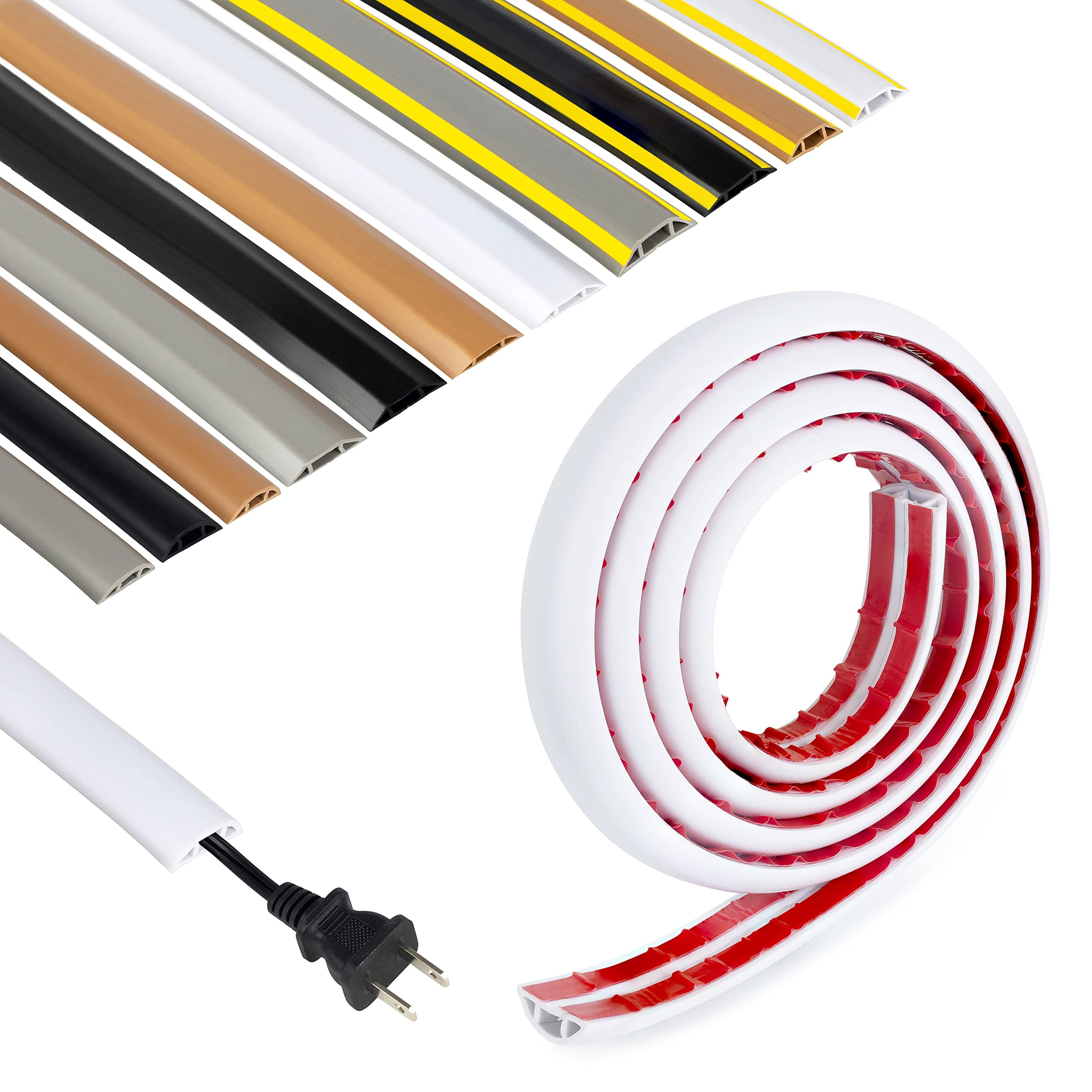 Rubber Bond Cord Cover Floor Cable Protector Strong Self Adhesive