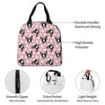 thumbnail image 3 of Yiaed French Bulldog Print Insulated Lunch Bag Reusable Cute Tote Lunch Box, Leakproof Cooler Lunch Bags for Work Office Travel School Picnic, 3 of 5