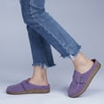 thumbnail image 6 of Gomelly Womens Mules Backless Loafers Shoes Comfort Slip On Shoes Size 6 Purple, 6 of 8