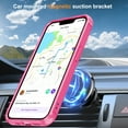 thumbnail image 3 of Dteck for iPhone 16e Case with Screen Protector, Magnetic for iPhone 16E Phone Case Compatible with MagSafe, Military Grade Drop Tested Translucent Hard Back Protective Cover with Ring Stand,Rose, 3 of 8