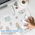 thumbnail image 4 of Long Mouse Pads for Desk,Princess Castle Flower Pattern Desk Mats on Top Of Desks, Desk Mouse Pad Extra Large with 3mm Non-Slip Base and Stitched Edge for Gaming,Office,Work,Home 31.5"x11.8", 4 of 6