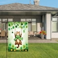 thumbnail image 3 of Amhnf Cat On Swing With Clover And Gold Coins Garden Flag For Home Outdoor Garden Yard Decor 12x18 inch, 3 of 5