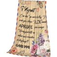 thumbnail image 4 of to My Aunt Blanket from Niece Quilt Envelope Throw Blankets Flannel Blanket Birthday Women's Day Holiday, 4 of 7