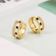 thumbnail image 4 of Pendientes de aro de oro JAMW 14k Sencillez para mujer, 4 of 5