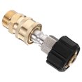 thumbnail image 1 of UPOUART Garden Hose Quick Couplings Brass Adapter Golden Quick Connect 1 Set, 1 of 8