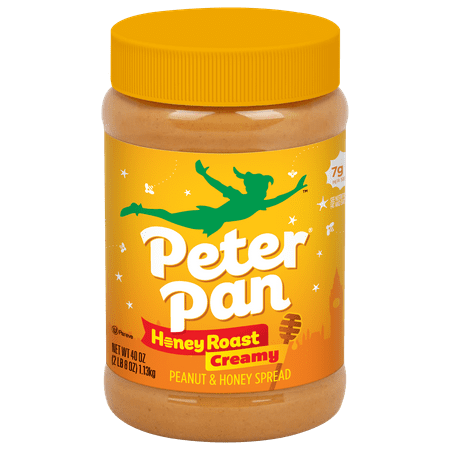 Peter Pan Creamy Honey Roast Peanut Butter Spread, 40 OZ Jar