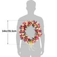 thumbnail image 3 of Coolmade Artificial Rose Flower Wreath, Door Wreath 14 Inch Fake Rose Spring Wreath Nearly Natural Round Wreath for Front Door, Wall, Party, Home Décor, 3 of 3