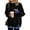 Black 39#, variant on Women Christmas Mock Layered Sweatshirt Buffalo Plaid Long Sleeve Clothing Loose Fit Comfortable Vintage Top for Xmas Family Holiday Weekend Outing