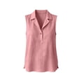 thumbnail image 4 of LEKWK Linen Tops for Women Sleeveless V-Neck Casual Tank Tops Loose Fit Lightweight Soft Shirts Summer Fashion Beach Vacation Outfits, 4 of 8