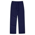thumbnail image 3 of HCNTES Boys Dress Pants School Pants For Boys Adjustable Waist Twill Chino Pant(13-14 Years,P129-Navy), 3 of 5