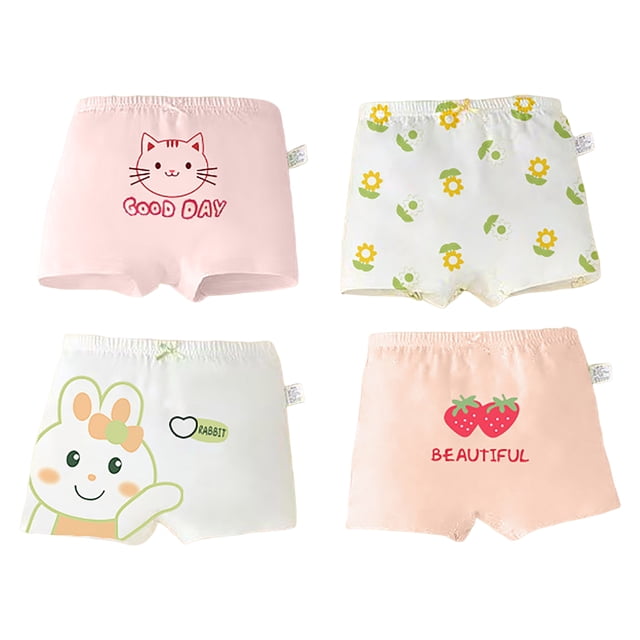 Akiihool Culottes Sans Coutures pour Filles Culottes pour Adolescentes Sans Coutures Culottes pour Grande Fille Mode et Confortables Multipack (Rouge, 2-3 Ans)