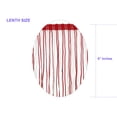 thumbnail image 4 of SEW TRENDS 10 Yards of 6" Long Chainette Fringe Multicolor Two Tone Thread Tassel Curtain Trim-Red & White, 4 of 8
