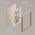 thumbnail image 4 of PixonSign Framed Wall Art Modern Dried Flower Exhibition Posters, Set of 4 Colorful Wildflowers Botanical Illustrations Wall Decor, Farmhouse Adhesive Canvas Prints for Home Decor -, 4 of 5