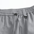 thumbnail image 4 of Yongwang Men's Athletic Cargo Joggers Drawstring Straight Leg Pants with Pocket Windproof Outdoor Sports Trousers, 4 of 8