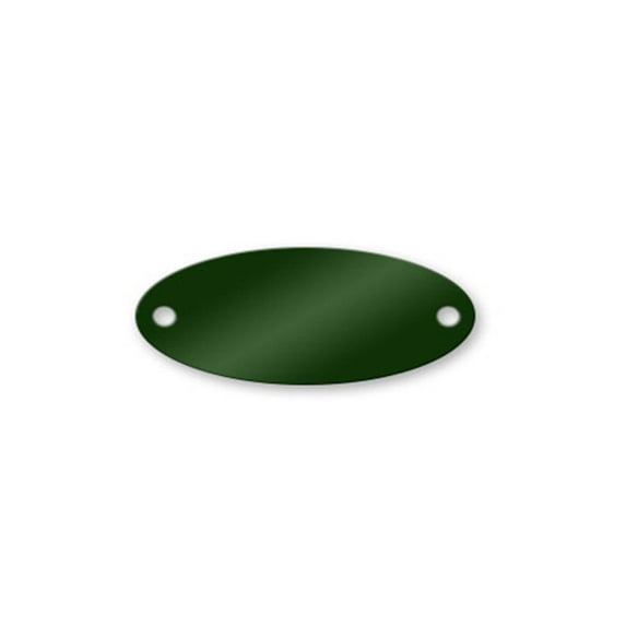 1-1/2 X 3/4 Brass Oval Tags - Pack/25