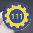 thumbnail image 3 of Brooch Vault 111, aleación retro en azul y amarillo, 3 of 3
