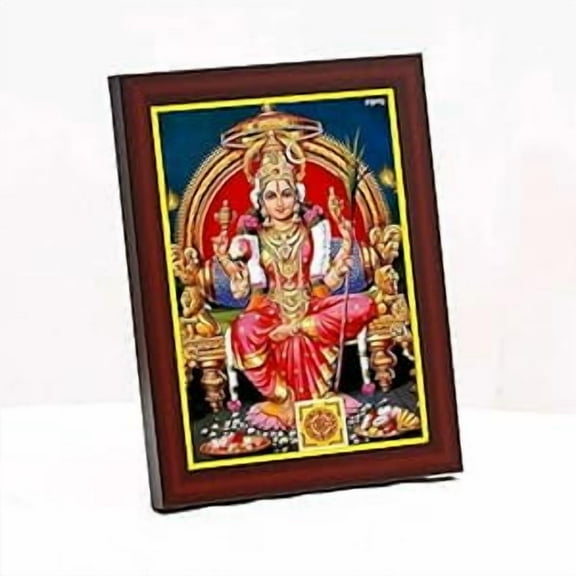 zig zag Sri Lalitha Tripura Sundari Devi Photo Frame For Wall Table Size Small ( 6x8 inches, Acrylic Glass)