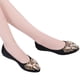 thumbnail image 1 of Zapatos Planos Con Diamantes Imitación Bailarinas Plegables Punta Estrecha Suela Blanda para Boda, 1 of 9