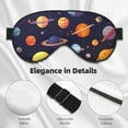 thumbnail image 4 of Salouo Space Planet Pattern Sleep Mask,Sleep Eye Mask & Blindfold Eye Sleep Shade Cover with Elastic Strap Soft Eye Cover Eyeshade for Night Sleeping Travel & Nap, 4 of 7