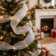 thumbnail image 4 of MTBLYS Cinta navideña para envolver regalos|Lazo decorativo brillante para coronas y adornos de árbol|Materiales para manualidades navideñas para la decoración de fiestas en casa, 4 of 6